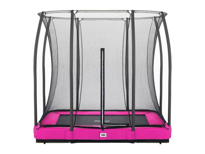 Trampolin Salta Comfort Ground Salta Comfort Edition Ground, Pink, Metall, 214x153 cm, Freizeit & Co, Gartenspielzeug, Hüpfburgen & Trampoline