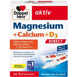 DOPPELHERZ Magnesium+Calcium+D3 DIRECT Pellets 20 St