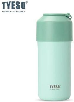 Uplifted Finds TYESO Vacuum Insulated Pet Bottle Cooler Stainless Steel Portable Summer Cup green L