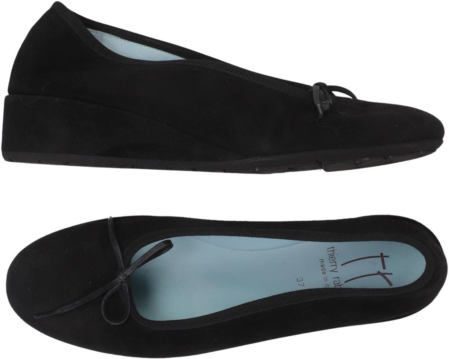thierry rabotin Damen Ballerina, Schwarz, Gr. EU 37, Leder - Second Hand