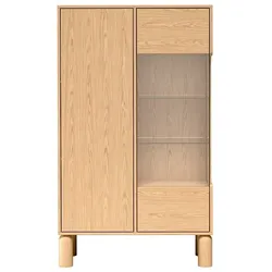 VITRINE SABBIA 145,7/89 cm in Eichefarben