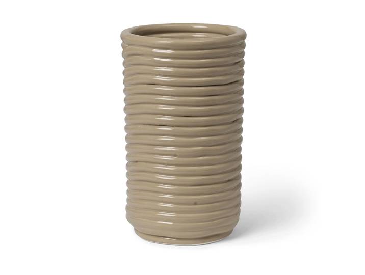Ferm Living Vase Corduroy 21 cm Cashmere