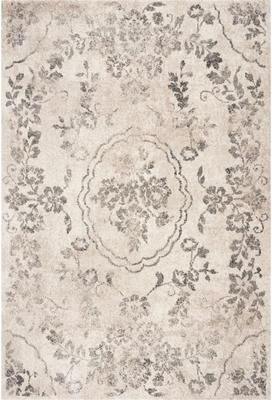 Domani Portland Classic Grey Flora Shag Area Rug