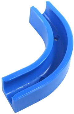Aquatuning Winkelclip 90&deg; f&uuml;r 10/8mm Schlauch - blau -