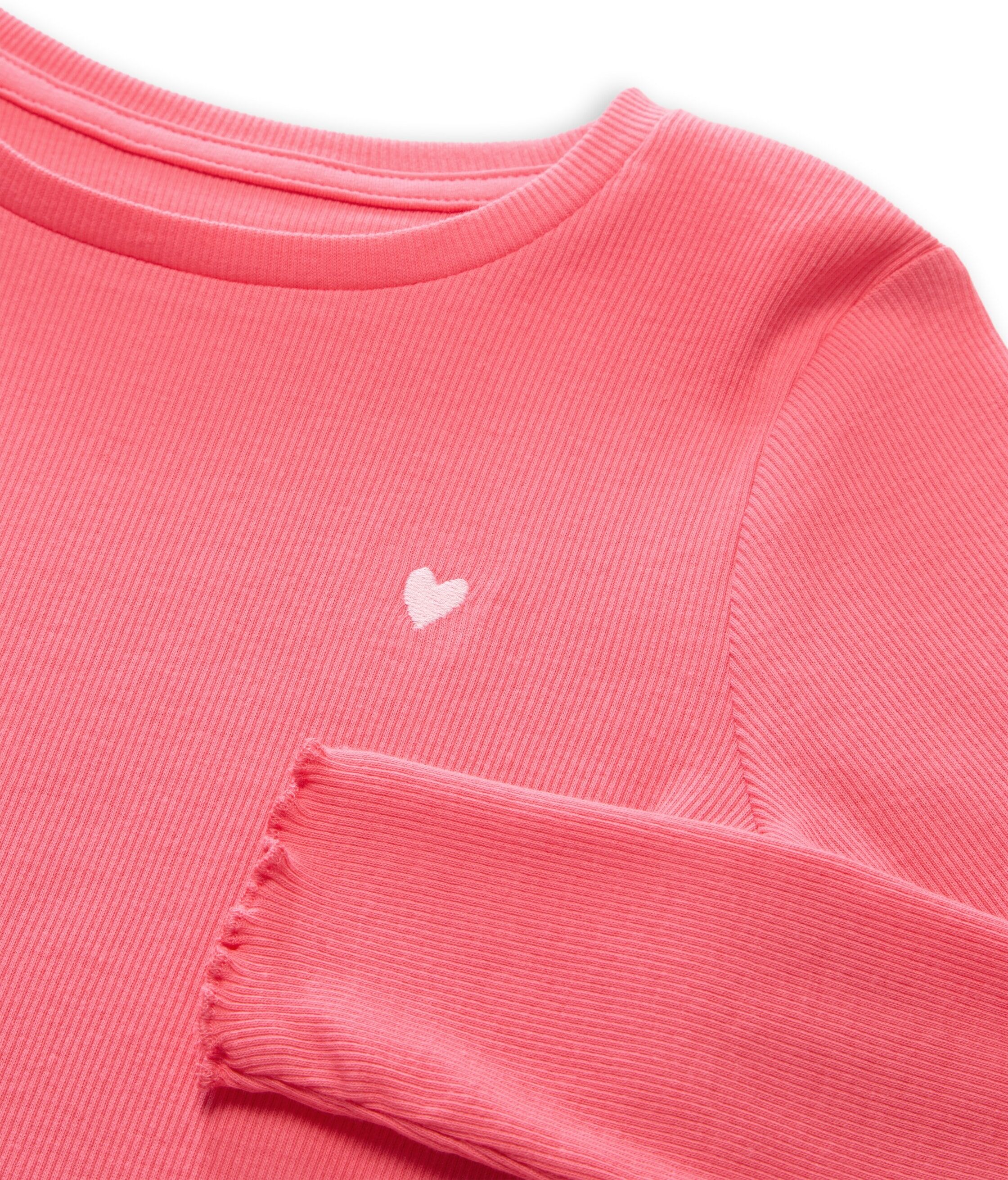 T-Shirt TOM TAILOR, Mädchen, Gr. 92/98, pink (pink dream), Single Jersey, Obermaterial: 93% Baumwolle, 7% Elasthan, regular fit, Shirts T-Shirt pink dream 92/98