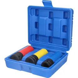 Brilliant Tools 1/2" Alu-Felgen-Kraft-Stecknuss-Satz, 17 / 19 / 21 mm, 3-tlg - BT691005