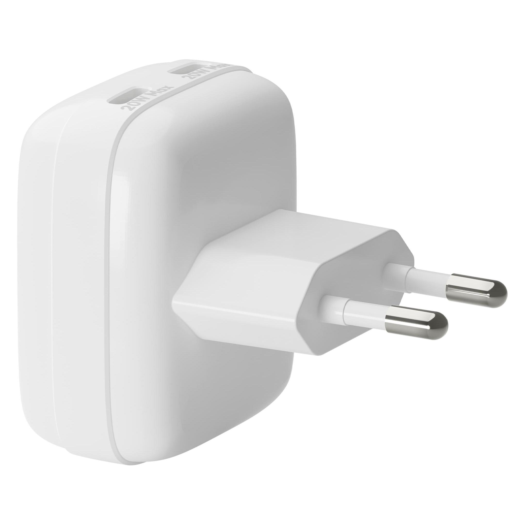 dbramante1928 Re-Charge - Eu Flat Wall Charge (20 W, 2 Ports) (CH20EUWH7126)