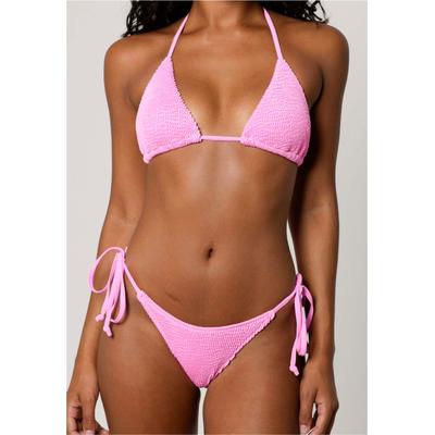 Bikini-Hose MODA MINX, Damen, Gr. L, EURO-Größen, pink, 97% Polyamid, 3% Elasthan, unifarben, Badehosen Bikini-Hose, im einfarbigen Design