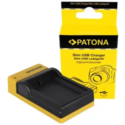 PATONA Slim Micro-USB Ladegerät für Nikon EN-EL14 CoolPix D3100 D3200 D5100 D5200 P7000 P7100 P7700