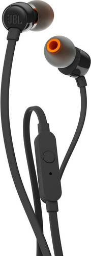 JBL T110 In Ear Kopfhörer kabelgebunden Schwarz Headset