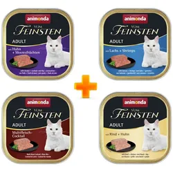 animonda Vom Feinsten Adult 100g Schale Mixpaket 2 Katzennassfutter