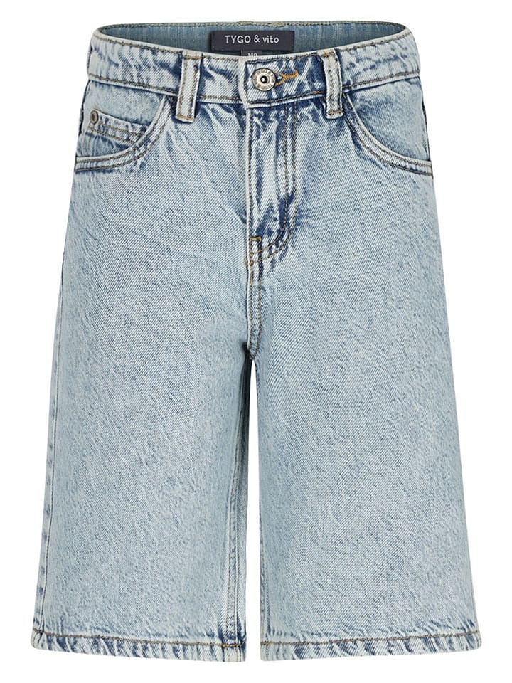 Tygo & Vito Jeans-Shorts "Bram " - Baggy fit - in Hellblau - 122