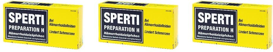 SPERTI Preparation H Hämorrhoidalzäpfchen 3x12stk