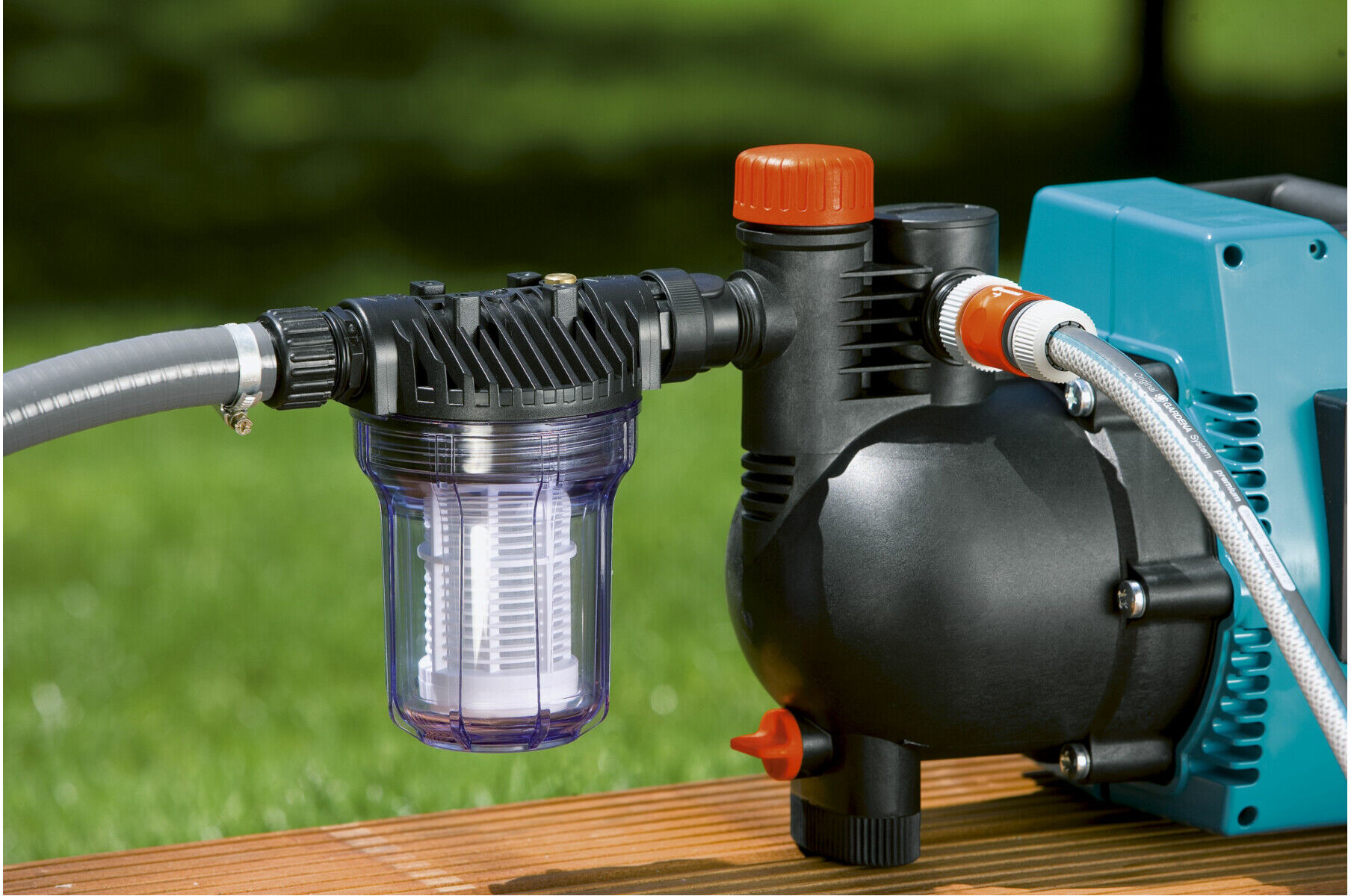 Gardena Pumpen-Vorfilter, Wasserdurchfluss bis 3.000 l/h (01731-20)