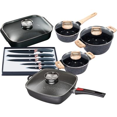 Topf-Set KING "Square", schwarz, Töpfe, Induktion