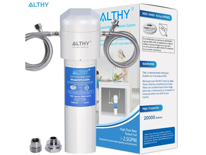 ALTHY – purificateur de filtre à eau potable sous évier, certifié NSF/ANSI, connexion directe sous le comptoir, système de Filtration d'eau