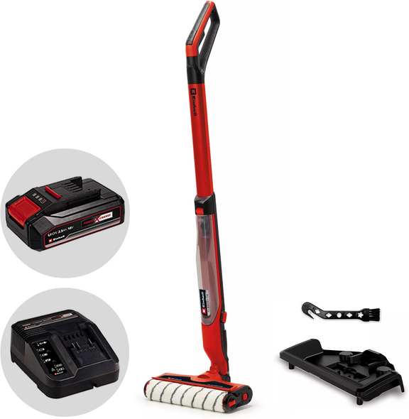 Einhell CLEANEXXO  3-in-1  Akku-Hartbodenreiniger: Waschen, Trocknen und Saugen