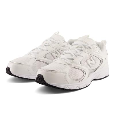 Sneaker NEW BALANCE "408", Damen, Gr. 44, weiß, Synthetik, Textil, Schuhe Sneaker, inspiriert vom Design des New Balance 530 und 740, Topseller