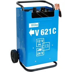 Güde, Autobatterie Ladegerät, 12V/24V Batterieladegerät Automatik Batterielader V 621 C Starthilfe (70 A, 12V, 24V)
