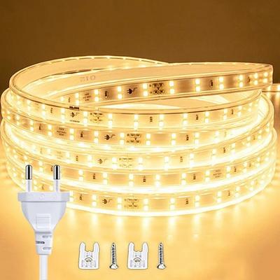 Uplift Picks Powerful 220V Waterproof LED Strip For Seamless Long Run Lighting Anywhere warm White 17m