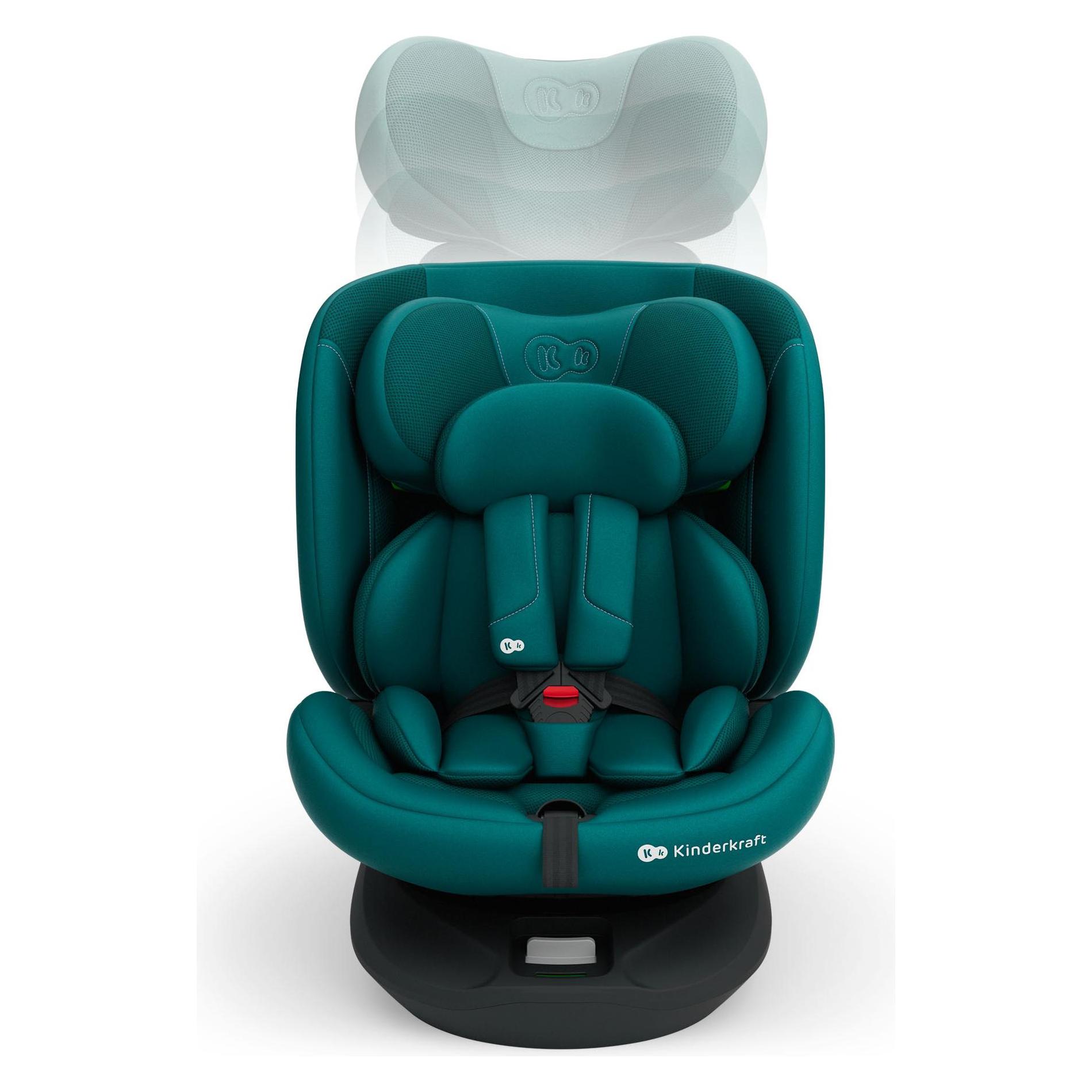 KinderKraft Autositz I-GROW 2 PLUS i-SIZE 40-150cm GRÜN (Kindersitz, ECE R129/i-Size Norm) (62615280)
