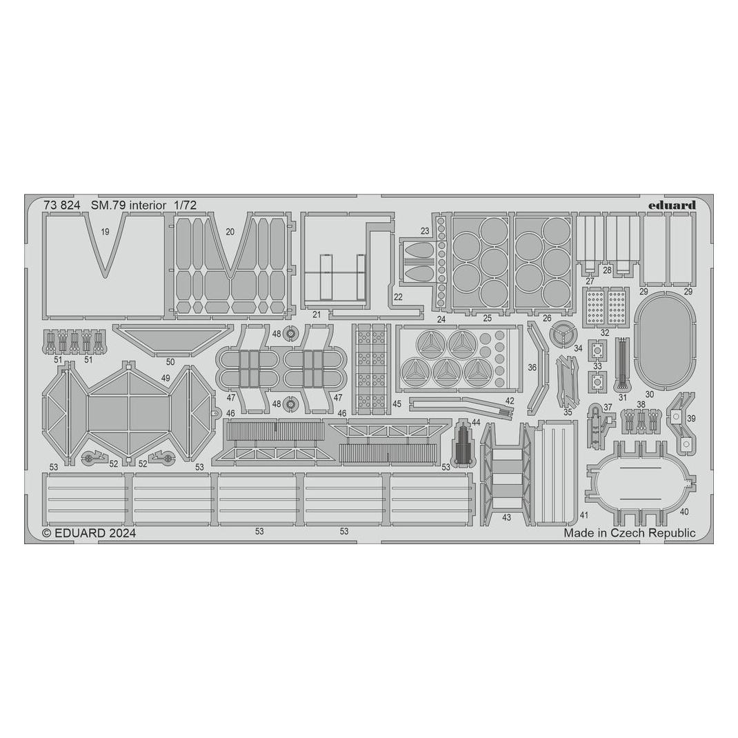 Eduard SM.79 interior ITALERI (73824)
