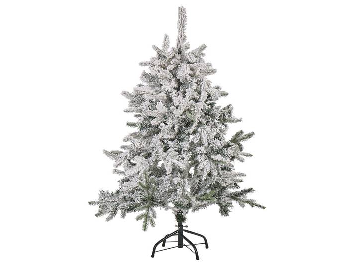 Beliani Weihnachtsbaum 120 cm Weiß Tomichi, Kunststoff, 120 cm, Dekoration, Weihnachtsdekoration, Christbäume & Zubehör