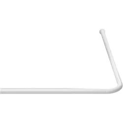Ridder, Duschvorhangstange, Winkelstange, Universal-Duschstange Ø 20 mm Weiss (90 x 90 cm, 70 x 165 cm, 90 x 80 x 90 cm)