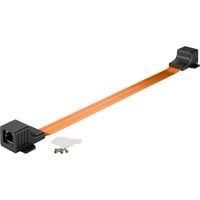 Fensterdurchführung Ultra-Slim, RJ45, Kabel schwarz/kupfer, 30cm