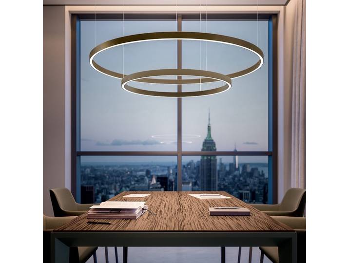 Deckenlampen Quadrifoglio Planet Bronze, Neu