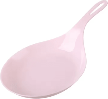 Inspire Curations Korean Style Handheld Snack Plate With Handle Serving Tray pink