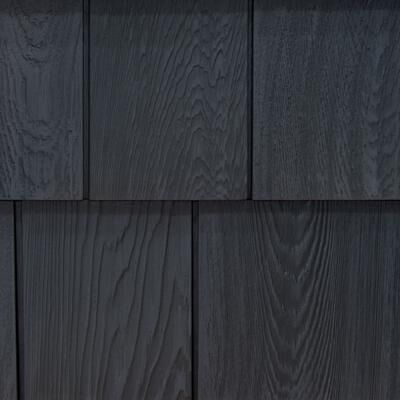 Grayne 7.5 Inch Red Cedar Vinyl Shingle Siding (1 Square) 458 Rustic Slate