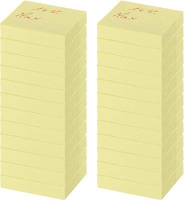 Schäfer Shop Select Haftnotizen Schäfer Shop Select, 50 x 40 mm, 3 x 100 Blatt, 24 Stück, gelb