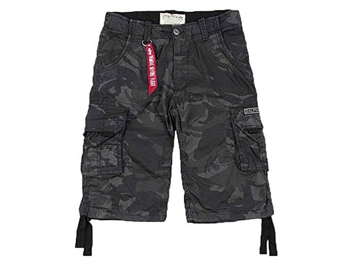 Alpha Industries Herren Jet Short Bermuda, Black camo, 33