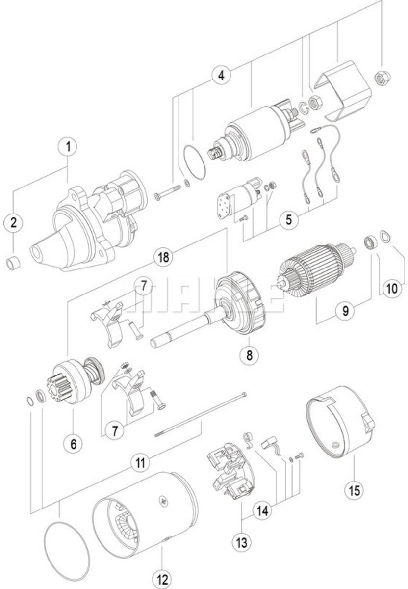 Arrancador MAHLE MS 424
