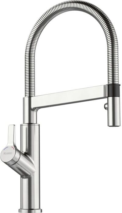 Blanco Solenta-s Küchenarmatur 523127 Hebel links, edelstahl finish UltraResist
