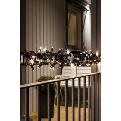 KONSTSMIDE LED-Lichterkette, schwarz, Dioden 120 Stk. Flammen 120 Stk., Gesamtlänge 21,9m, Lichterketten, Micro LED mit Dimmer, schutzisoliert/umgossen, 120 warm weiße Dioden