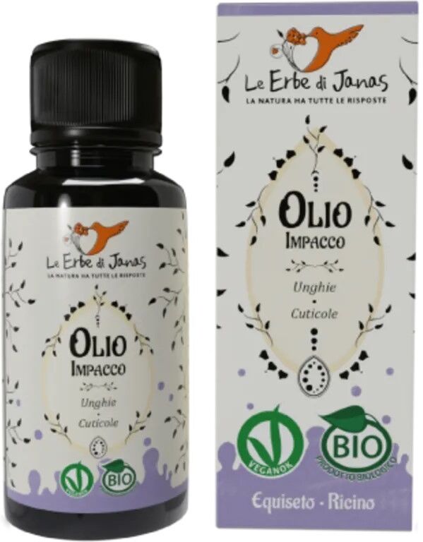 le erbe di janas Olio Impacco Unghie e Cuticole Equiseto e Ricino Bio