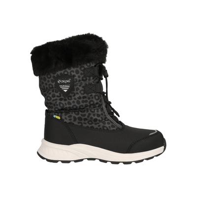 Winterboots ZIGZAG "WESEND KIDS BOOT WP V2", Mädchen, Gr. 39, Synthetik, schwarz (leopard), Schuhe Winterboots, Winterschuhe, Winterstiefel, Winterschuhe, wasserdicht, Warmfutter