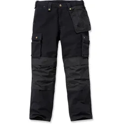 Carhartt Duck Multi Pocket Washed, Cargohose - Schwarz - W38/L32