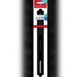 Faber Castell Lineal 30 cm bruchsicher Dots schwarz
