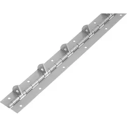 STANGENSCHARNIER MIT STOPP GEBOHRT 60X1000, EDELSTAHL A2, KOMP:EDELSTAHL