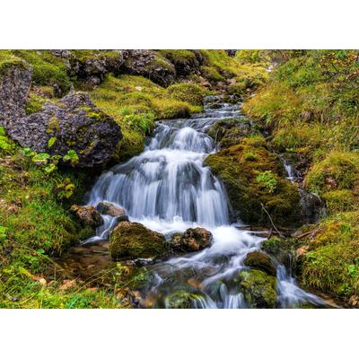 Fototapete PAPERMOON "Mountain Stream in Dolomites", bunt, B:2,5m L:1,86m, Vlies, Tapeten