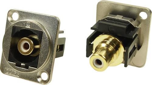 Cliff XLR Adapter Cinch Buchse auf Cinch Buchse Weiß Adapter, Einbau CP30231M CP30231M Inhalt: 1St.