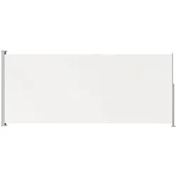 vidaXL Einziehbare seitliche Terrassenmarkise 180 x 500 cm, Cremefarbenes Atlas-Prime-Modell