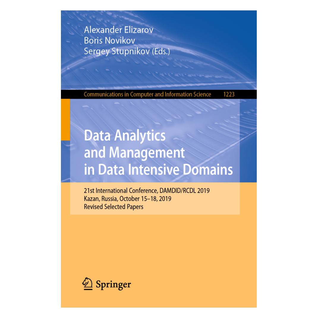 Springer Data Analytics and Management in Data Intensive Domains (Englisch, Softcover, Boris Novikov, Sergey Stupnikov) (56142998)