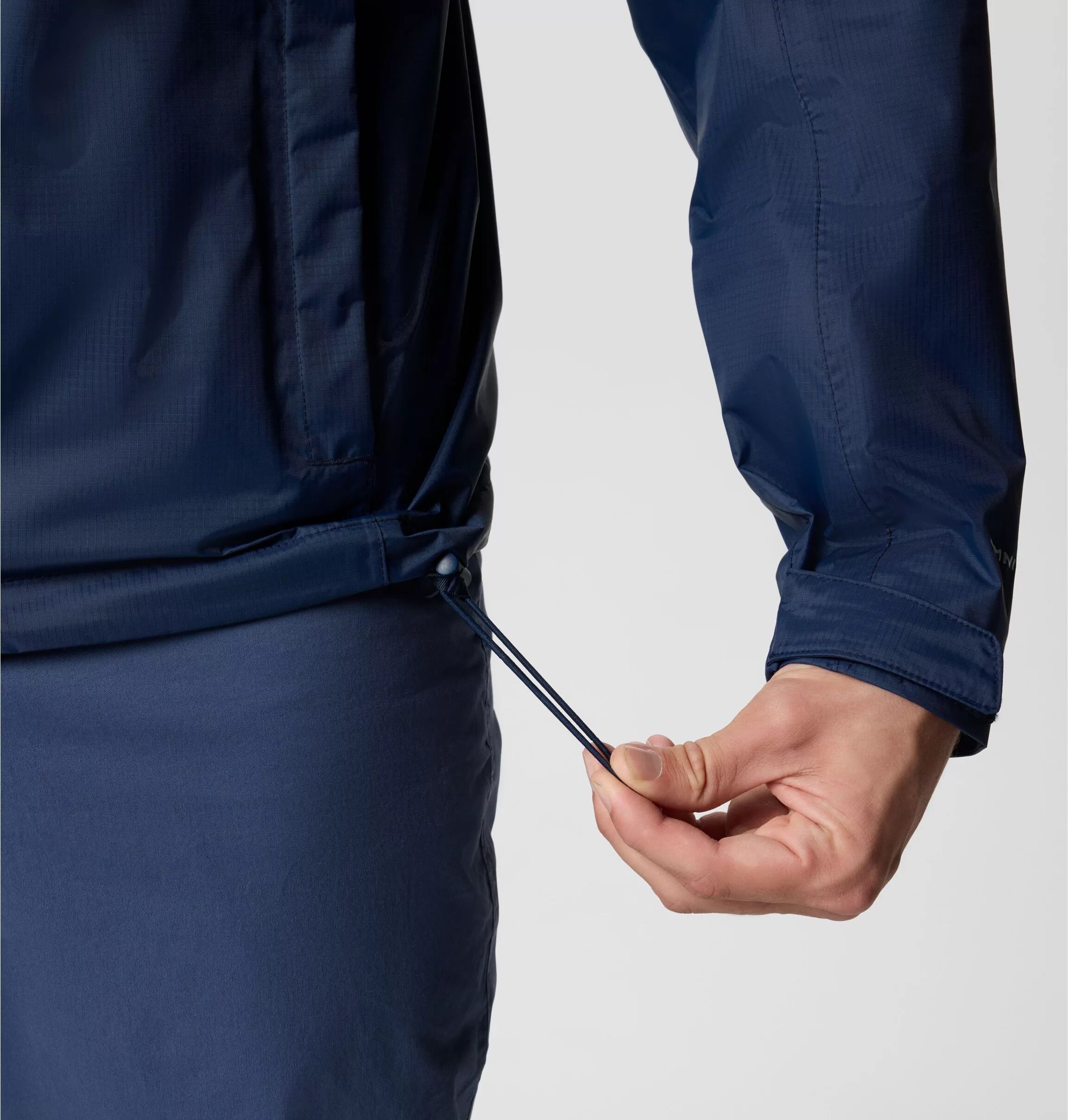 Regenjacke COLUMBIA "Pouring Adventure III Jacket", Herren, Gr. S (46), blau (collegiate navy), Obermaterial: 100% Nylon. Futter: 100% Polyester, normal, Jacken Regenjacke, wasserdicht, winddicht, atmungsaktiv collegiate navy S (46)
