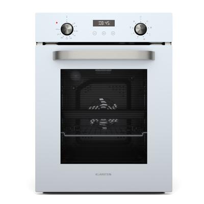 Klarstein SmartSlim Backofen | Slim Design | 8 Funktionen | 49L Kapazität | leichte Reinigung | EEK A Weiß
