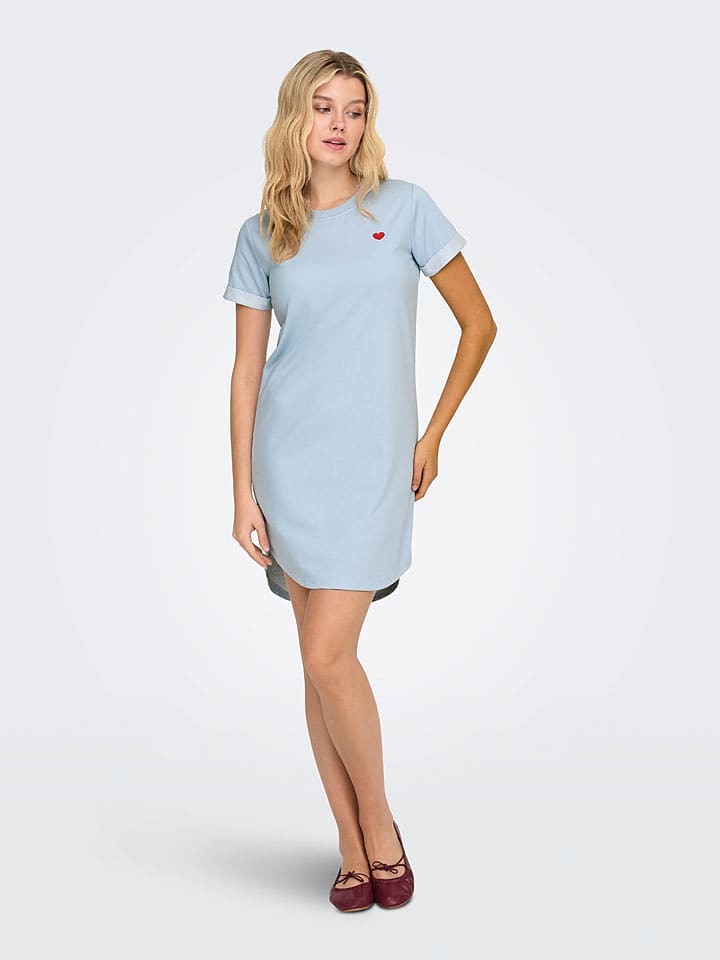 JDY Kleid "Ivy" in Hellblau - M