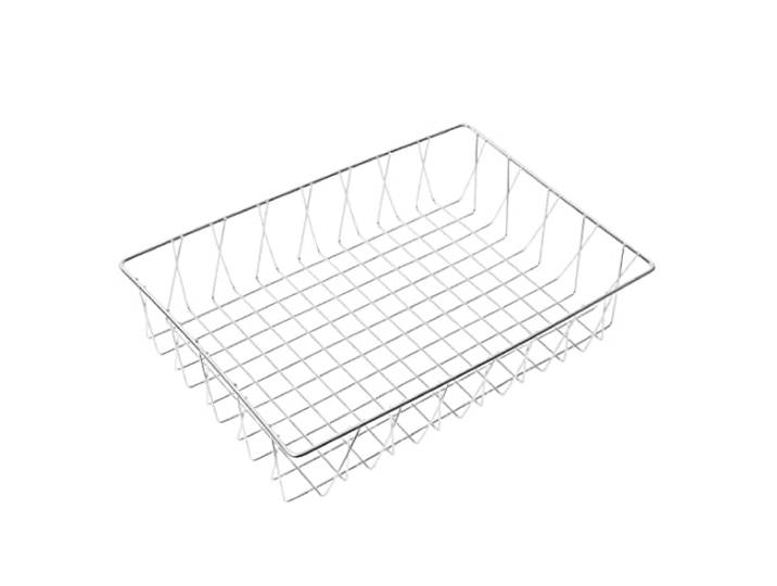 Olympia St/St Wire Display Basket 450x300x100mm RVS Houder Bakkerijen